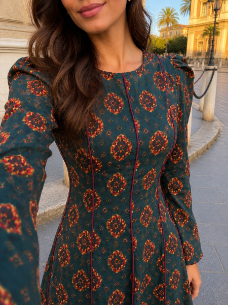 Vestido Pozoblanco Petróleo