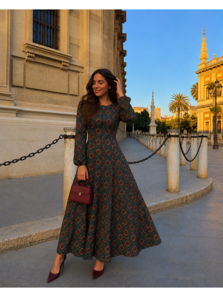 Vestido Pozoblanco Petróleo 2