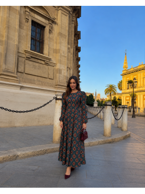 Vestido Pozoblanco Petróleo