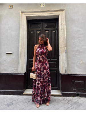 Robe bordeaux Loren