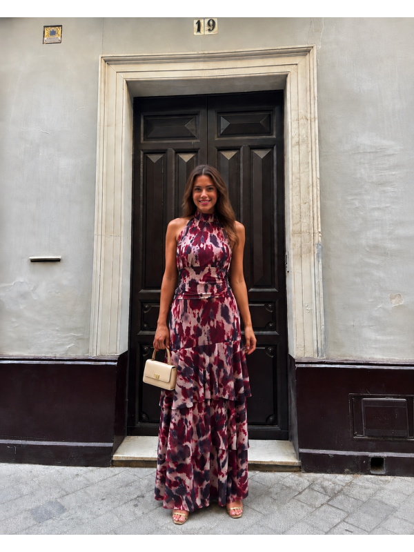 Robe bordeaux Loren