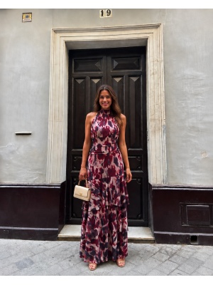 Robe bordeaux Loren