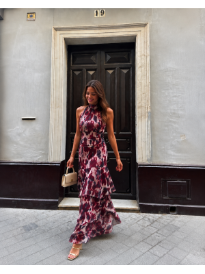 Robe bordeaux Loren