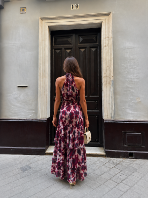 Robe bordeaux Loren
