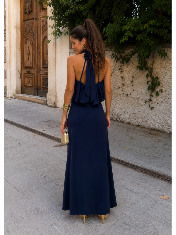 Vestido Adelaida Azul Marino