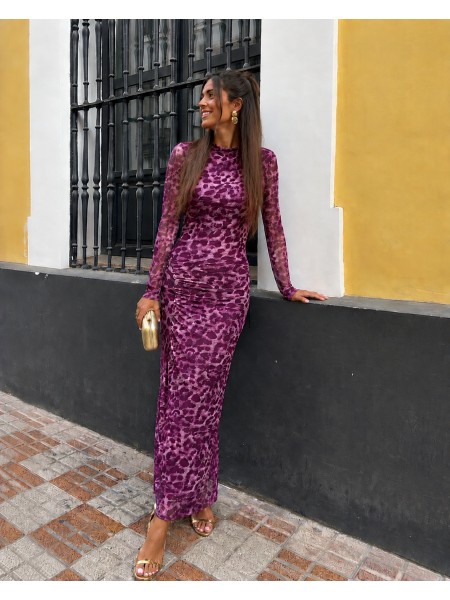 Leo Dress with Pink Sleeves