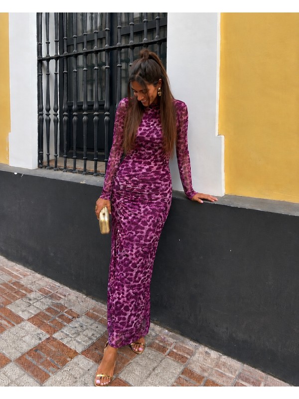 Leo Dress with Pink Sleeves