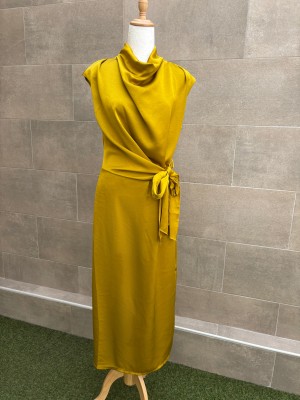 Vestido mostarda Rovisco