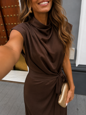 Robe marron Rovisco