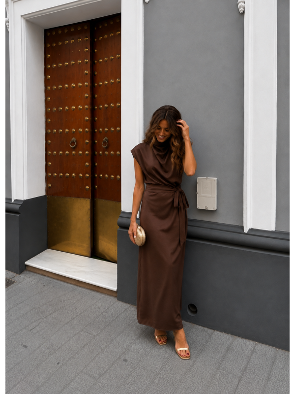 Vestido Rovisco Marron