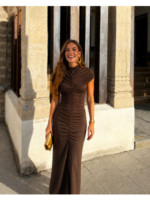 Vestido Viterbo Marrón