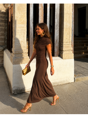 Vestido Viterbo Marrón