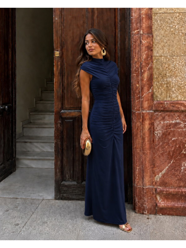 Vestido Viterbo Azul Marino