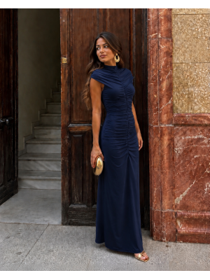 Vestido Viterbo Azul Marino