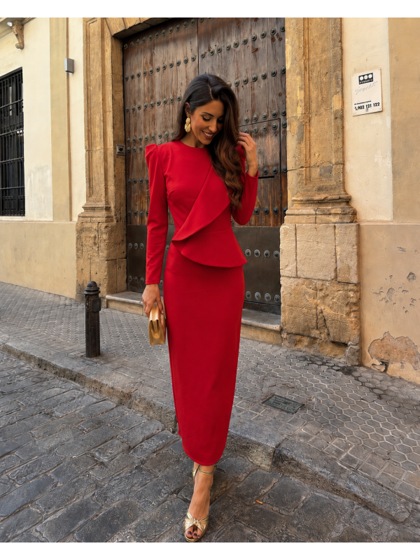 Robe rouge Agustina