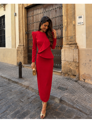Robe rouge Agustina