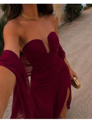 Vestido de vinho Santos