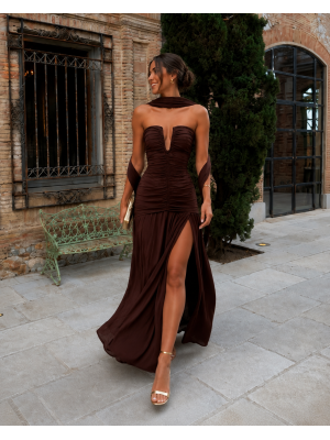 Vestido Santos Marrón