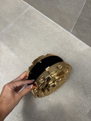 Gold Flower Clutch