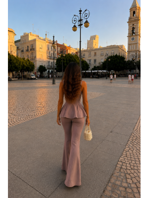 Conjunto Menina Taupe