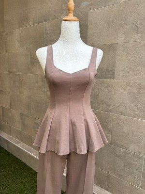 Conjunto Menina Taupe