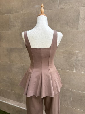 Conjunto Menina Taupe
