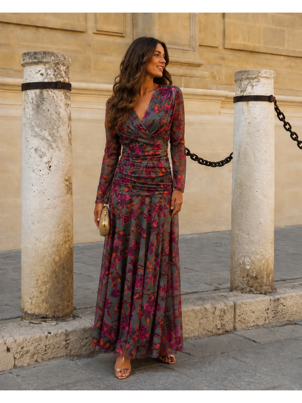 Robe verte Clémencia