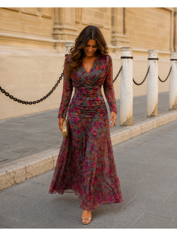 Robe verte Clémencia