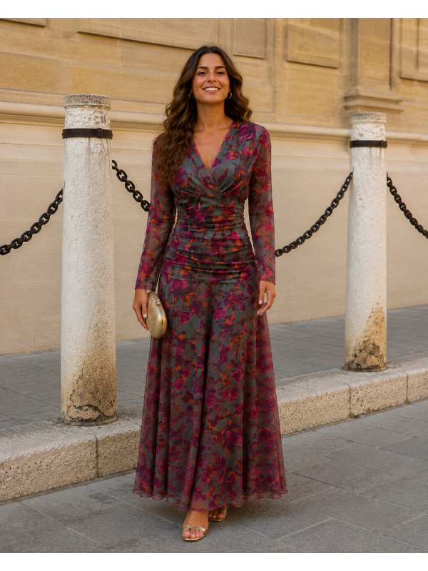 Robe verte Clémencia