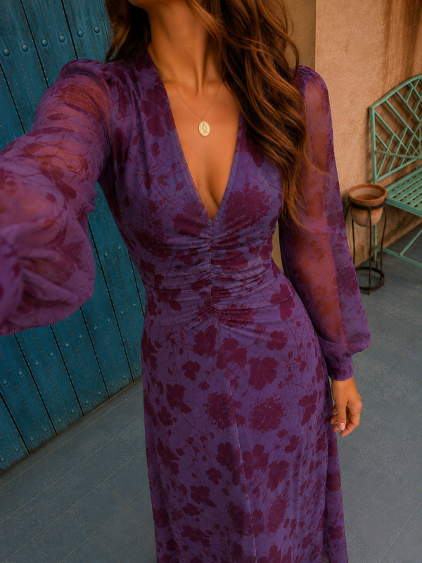 Vestido Almenara Malva