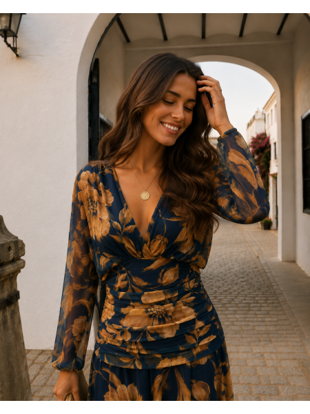 Robe bleue Clémencia
