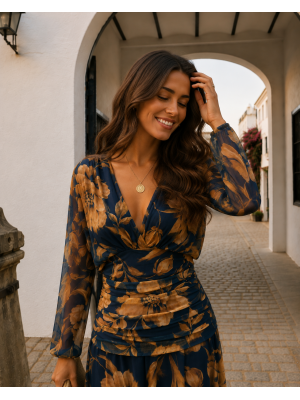 Robe bleue Clémencia