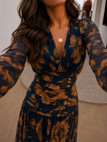 Robe bleue Clémencia 2