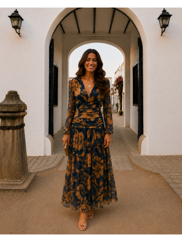 Vestido azul Clemencia