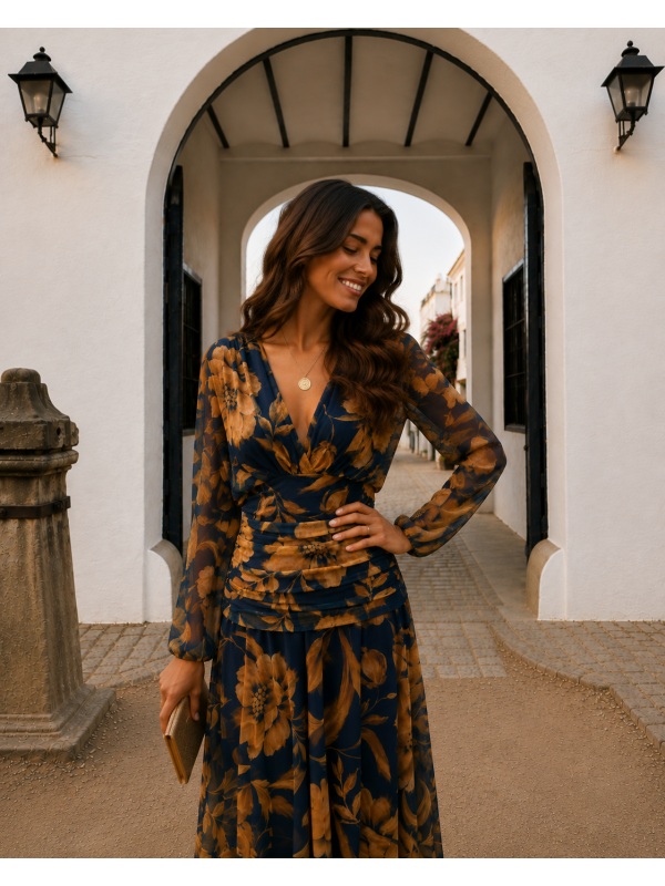 Robe bleue Clémencia