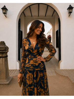 Robe bleue Clémencia