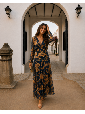 Robe bleue Clémencia