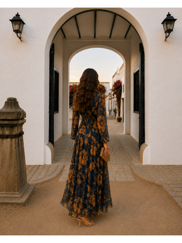 Vestido azul Clemencia