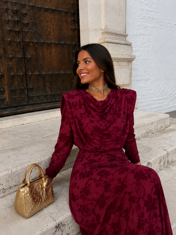 Robe rose Parul