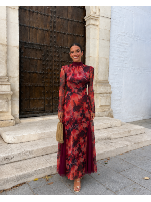Vestido de manga comprida Marcucci