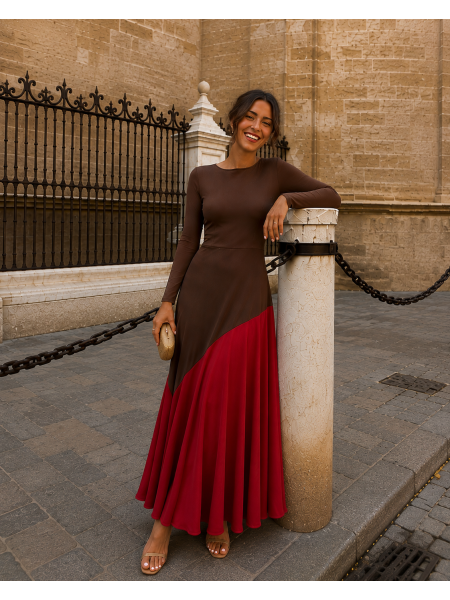 Robe marron/rougeâtre de Longoria 2