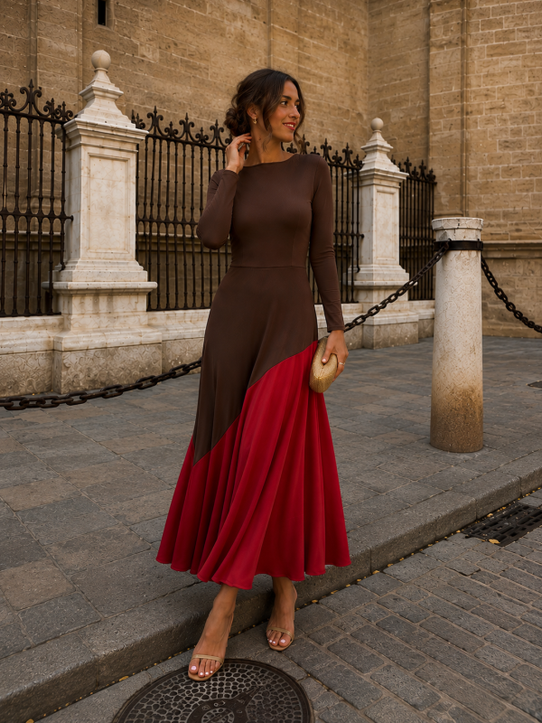 Robe marron/rougeâtre de Longoria
