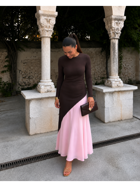 Robe marron/rose de Longoria 2
