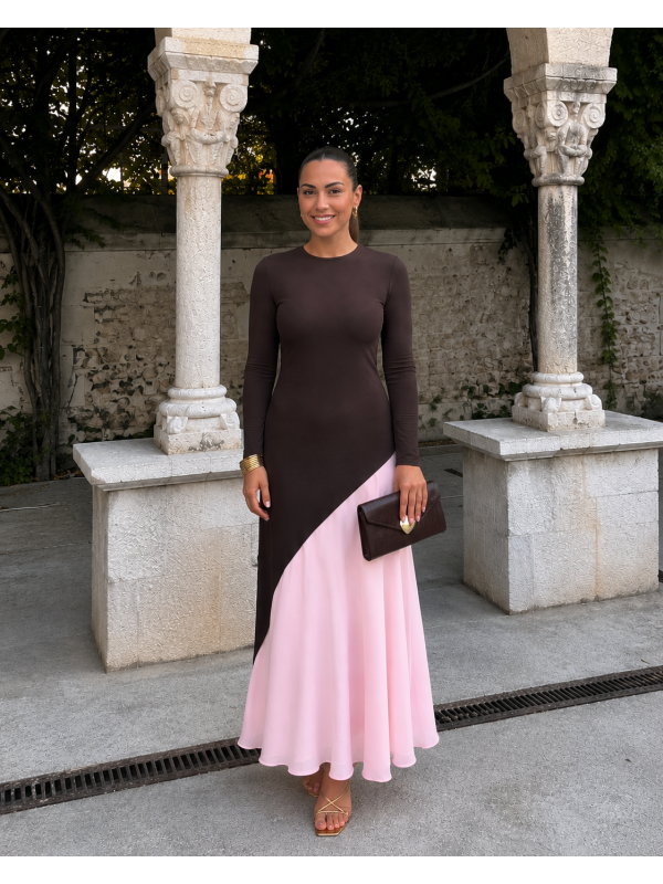 Longoria Brown/Pink Dress