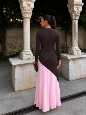Longoria Brown/Pink Dress