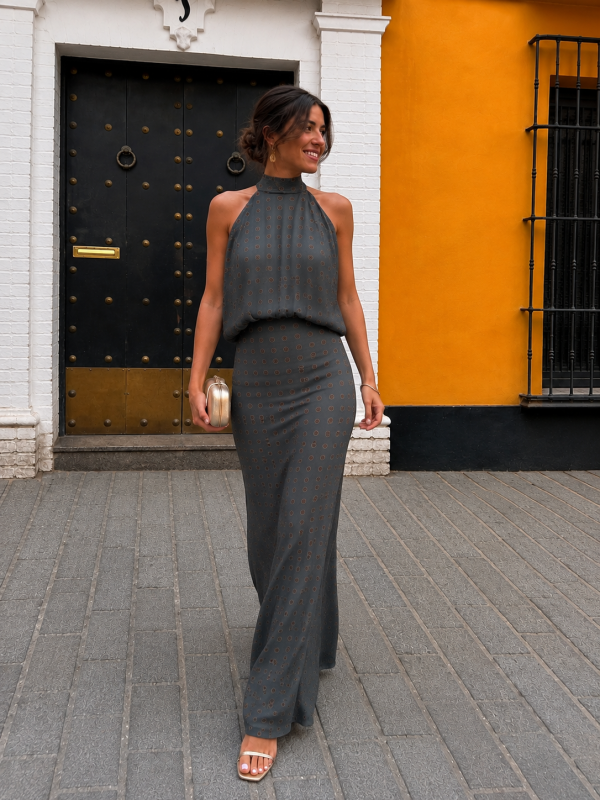 Okoro Green/Gray Dress