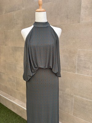 Okoro Green/Gray Dress