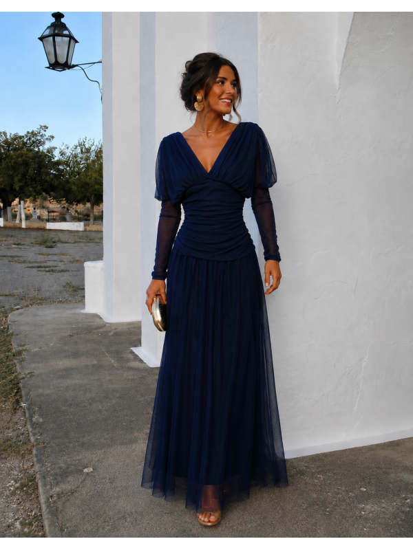 Vestido Uyoa Azul Marino