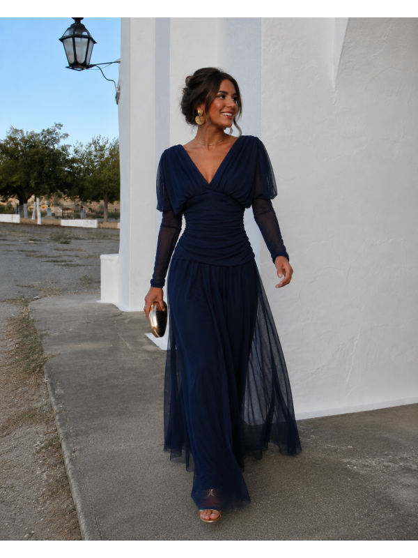 Robe bleu marine Uyoa