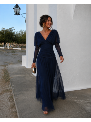 Robe bleu marine Uyoa